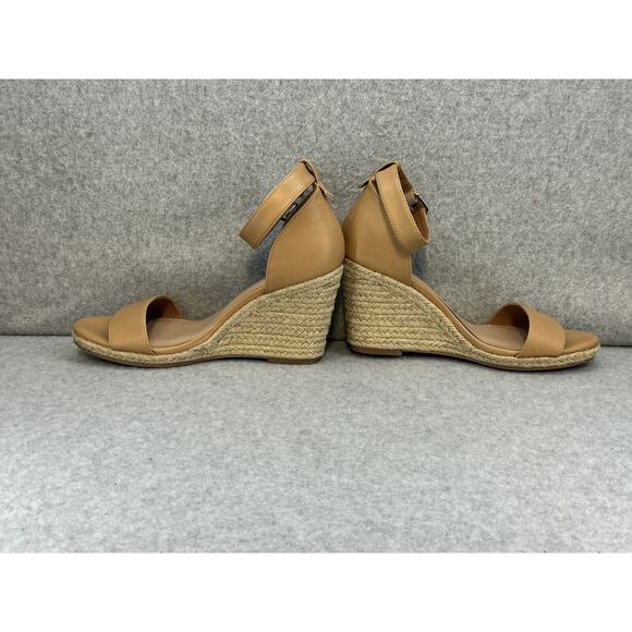 A NEW DAY Lola Espadrille Wedges Heel Ankle Strap Platform Sandals - Size 8.5 - Picture 4 of 6